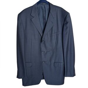 Gianni Versace Wool Sportscoat Blazer Black men size IT 56 US 46